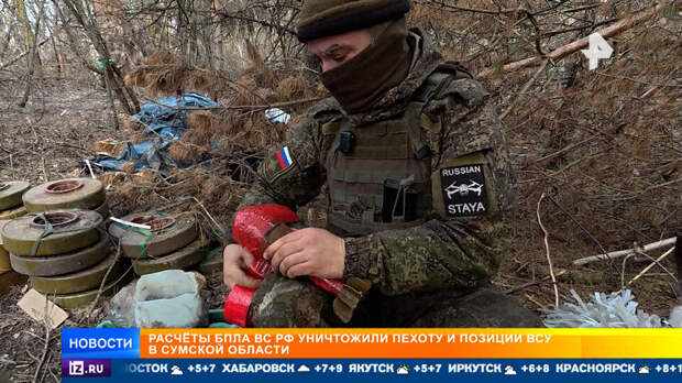 Расчеты дронов "Молния-2" уничтожают позиции ВСУ в Сумской области