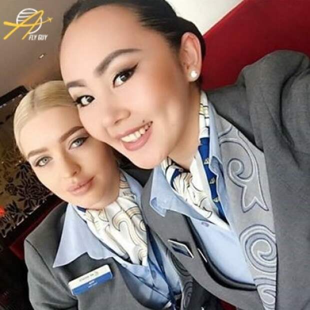 10. Казахстан - Эйр Астана люди, пилоты, стюардессы