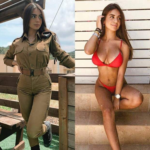 Красивые девушки в униформе и без неё