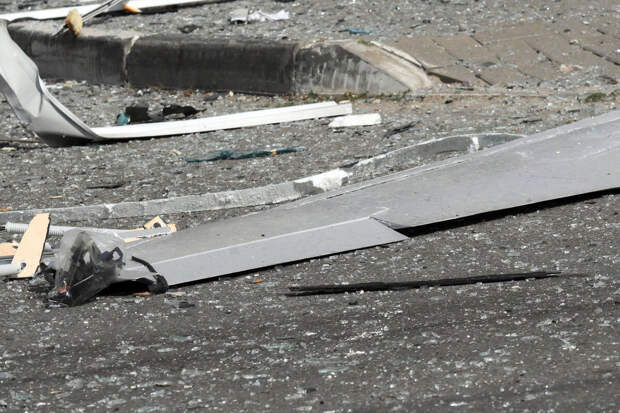 Обломки БПЛА упали на территорию частного дома в Приморско-Ахтарске на Кубани