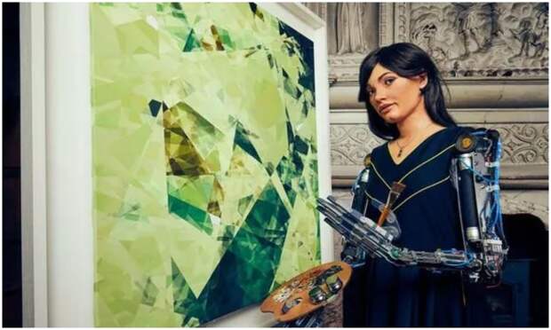 Творения искусственного интеллекта: робот-гуманоид Ai-Da создает невероятные картины