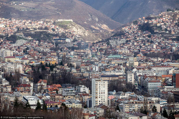 Сараево с самой высокой точки страны