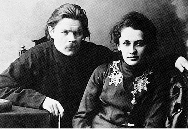 Максим Горький с женой Екатериной Пешковой