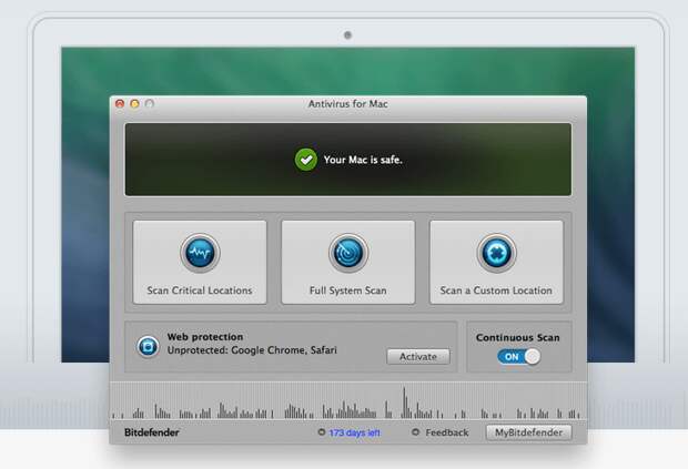 Bitdefender Antivirus for Mac на 6 месяцев бесплатно