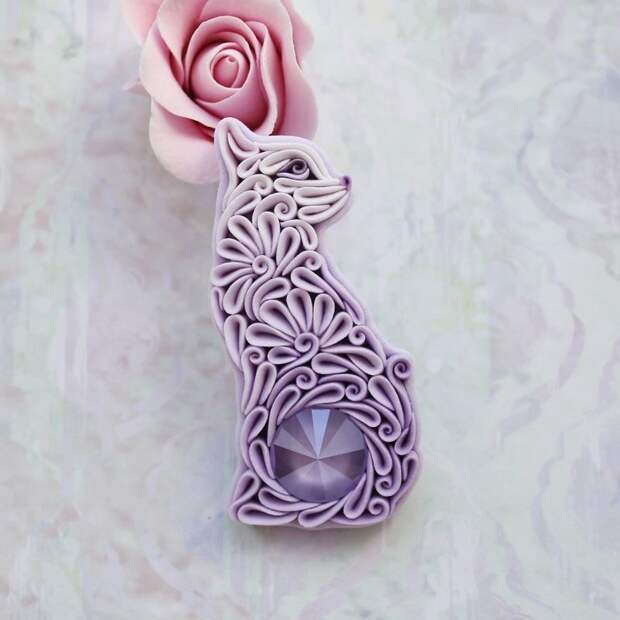 Русская мастерица создает чудесные изделия из глины в уникальной технике искусство, красиво, креатив, лепка, полимерная глина, рукоделие, творчество, украшения