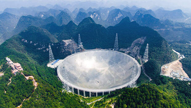Крупнейший в мире радиотелескоп FAST, Китай. 24 сентября 2016