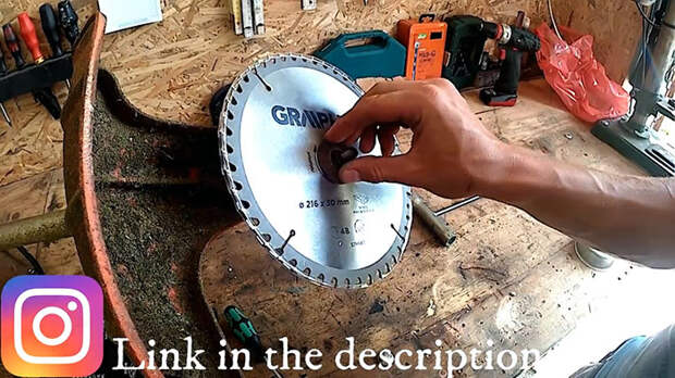 Как установить пильный диск на триммер