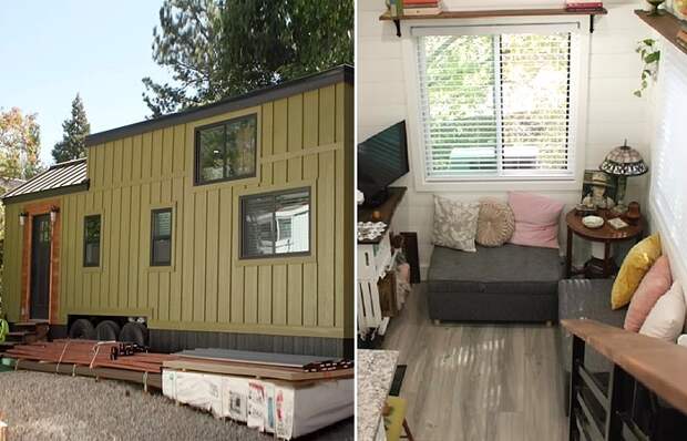 Бабушка семерых внуков построила крошечный дом, чтобы начать жизнь без долгов