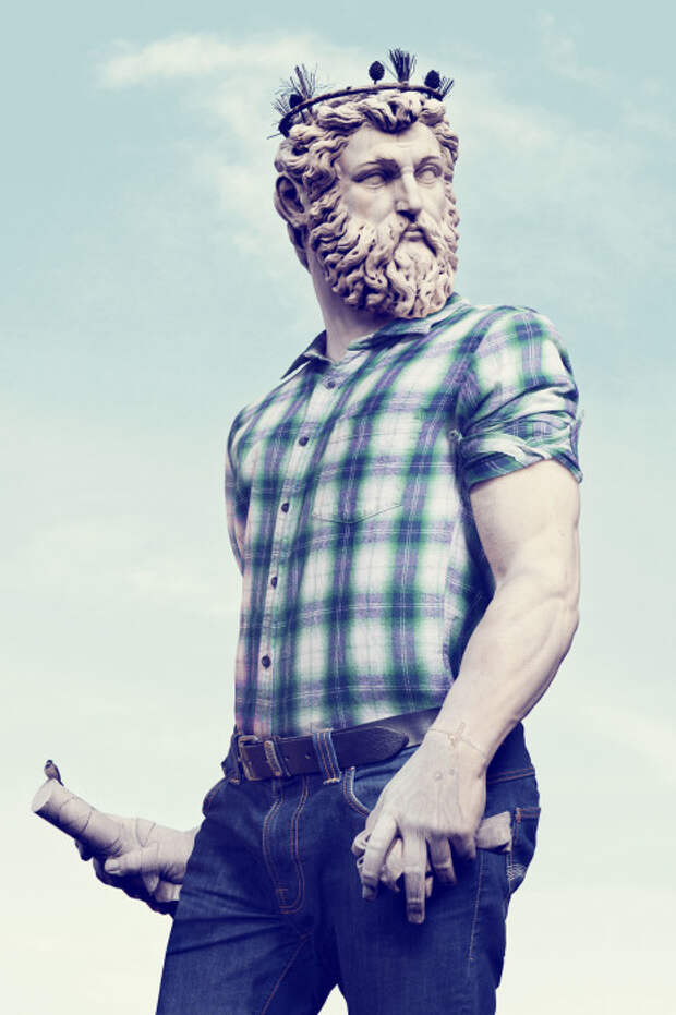 Рубашка в клетку. Автор: Leo Caillard.