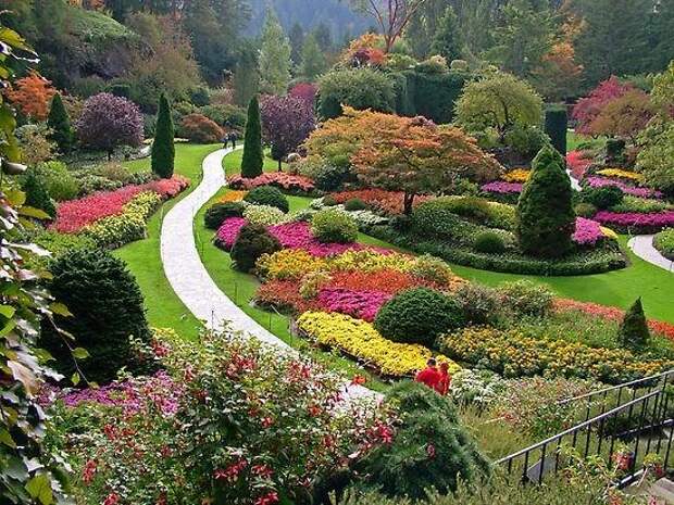 Место чарующее своей красотой и живой природой - The Butchart Gardens. 