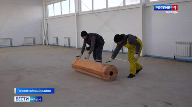 Ученики Гвардейской школы в Первомайском районе готовятся к открытию нового спортивного зала