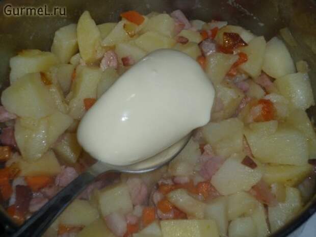 P1110594 500x375 Картофель с сыром и беконом   Gurmel