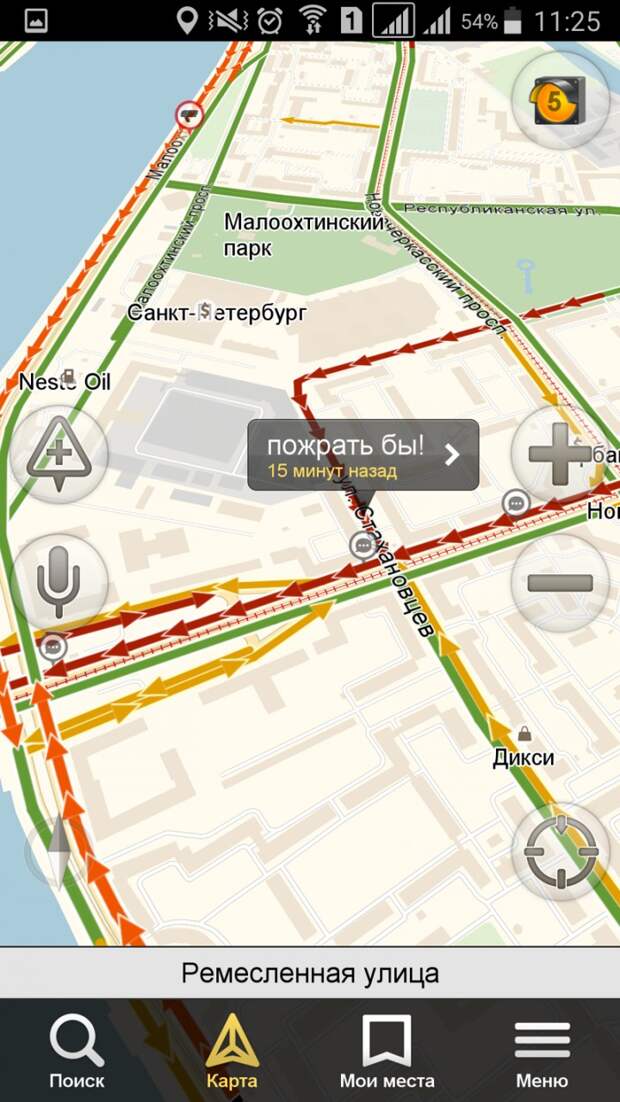 Питер - город пробок и культурных людей