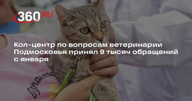 Кол-центр по вопросам ветеринарии Подмосковья принял 9 тысяч обращений с января