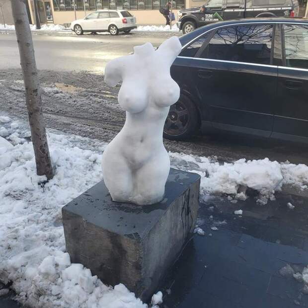 снежная баба идеи