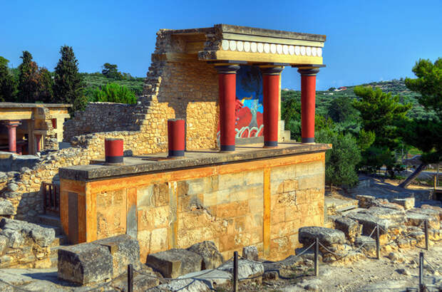 Руины Кносского дворца на Крите.