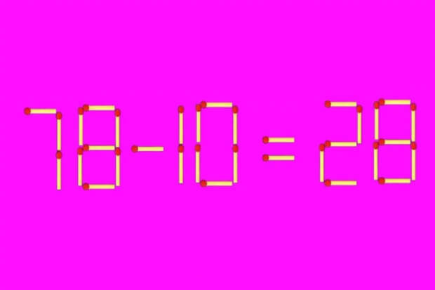 Тест на IQ для ленивых: всего одна спичка превращает ложь в истину