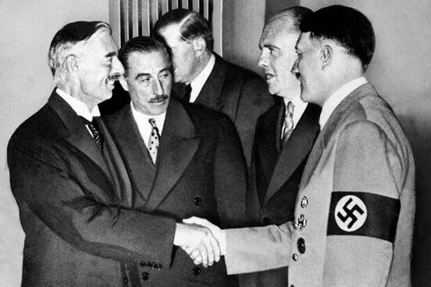 Чемберлен и Гитлер, Мюнхен, 1938 год