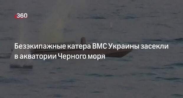 Минобороны: два безэкипажных катера уничтожили в Черном море на пути к Крыму