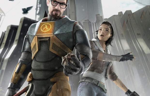 Персонаж игры Half-Life Гордон Фримен (слева)