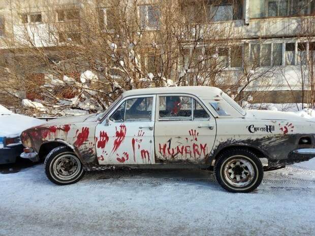 Когда бюджет ограничен, но есть фантазия Когда бюджет ограничен, но есть фантазия автомобиль, маразмы, машина, перебор, прикол, смех, тюнинг, юмор