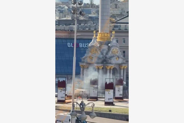 Стало известно об ударе дрона по Монументу Независимости в центре Киева