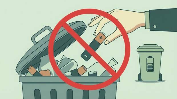 Специалист Бондарь: за выброс батареек в мусорку предусмотрен штраф