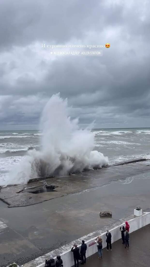 Знакомьтесь, Валли! Шторм в Сочи достиг шести баллов