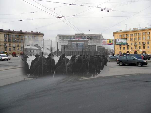 Ленинград 1941-2009 Выборгская сторона. Площадь Калинина блокада, ленинград, победа