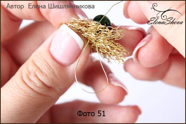 Вяжем из тонкой проволоки ажурные серьги «Мечты Одуванчика»