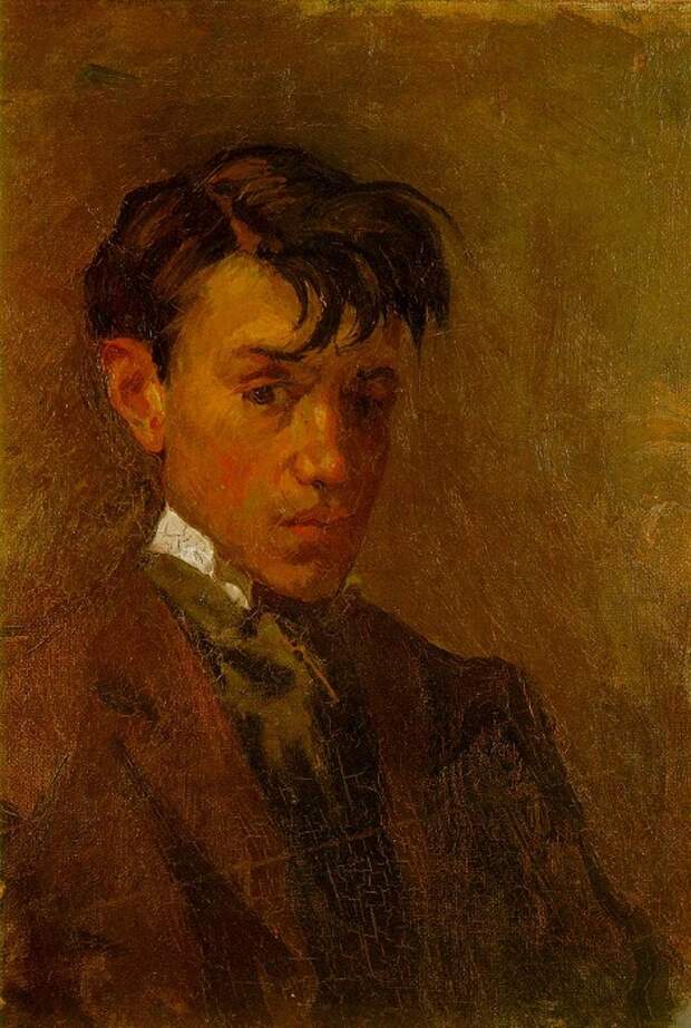 Пабло Пикассо. Автопортрет. (1896 год). Автор Пабло Пикассо.