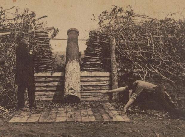 Одна из таких "пушек". Фотография 1862 года из Библиотеки Конгресса (loc.gov)