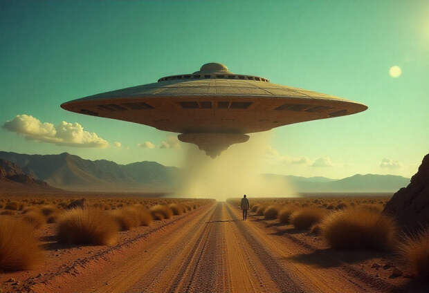 Над "Зоной 51" сняли на видео секретный треугольный объект