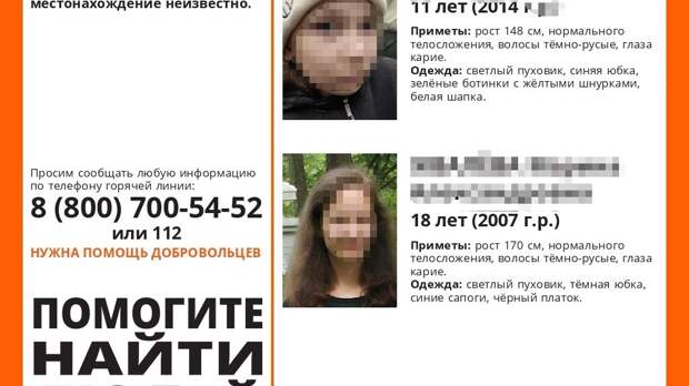 Пропавшие в Петербурге мать и две ее дочки нашлись во Владимирской области