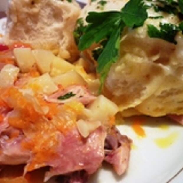 Штрудли с картофелем и курицей