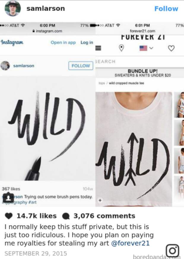 Kak zara. Sam Larson. Forever 21 кто владелец