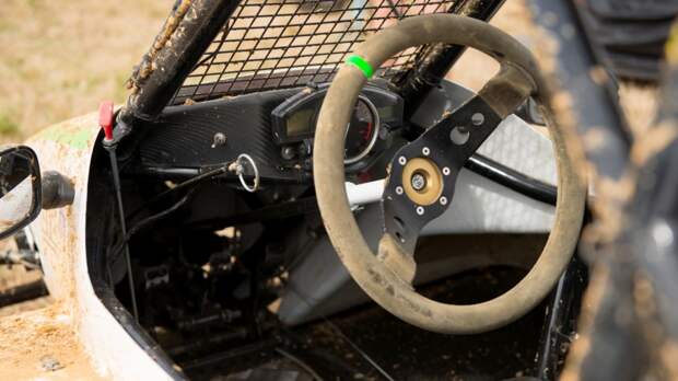 Steering wheel of a kartcross buggy