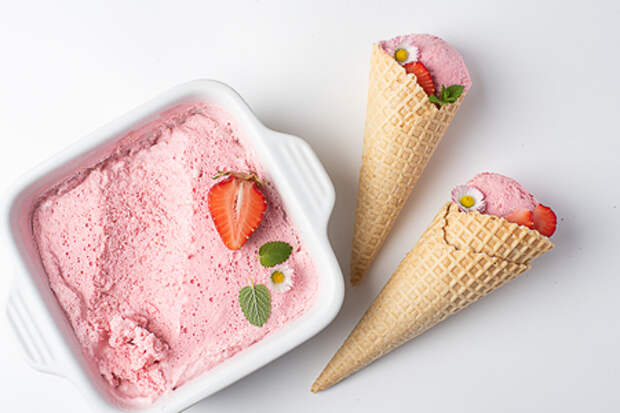 Фото к рецепту: Ягодное мороженое