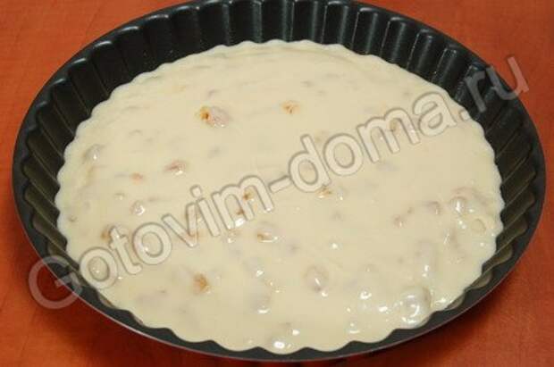 Торт с орехами, маком и курагой