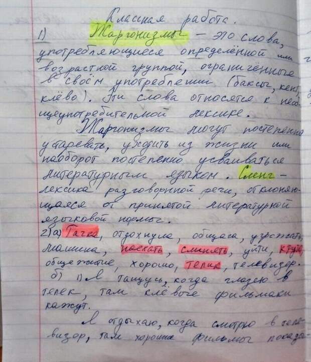 Урок русского языка в школе Петербурга: «Мы вчера оттянулись на дискаче, там было ржачно и клево»