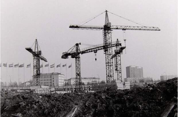 1976. Москва, Юго-запад, стр-во гос. Спорт