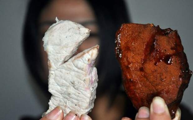 Китайская подделка мяса Китайская подделка мяса