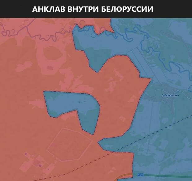 Анклав внутри Беларуси. источник:Яндекс,картинки