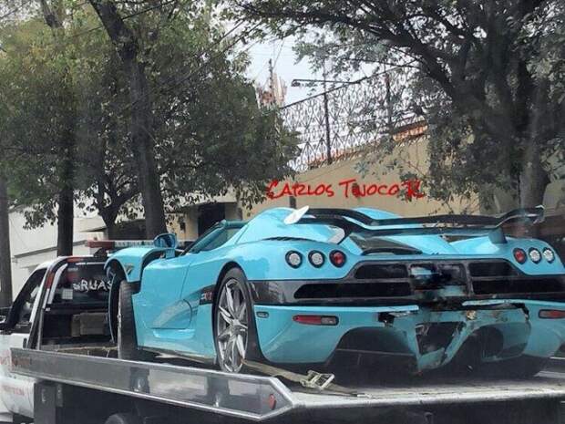 В Мексике разбили уникальный суперкар Koenigsegg CCXR