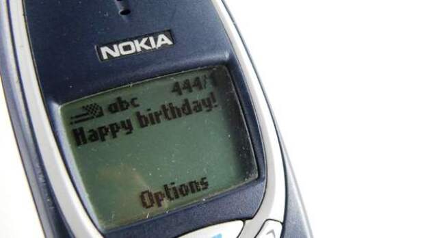 SMS на экране Нокиа 3310