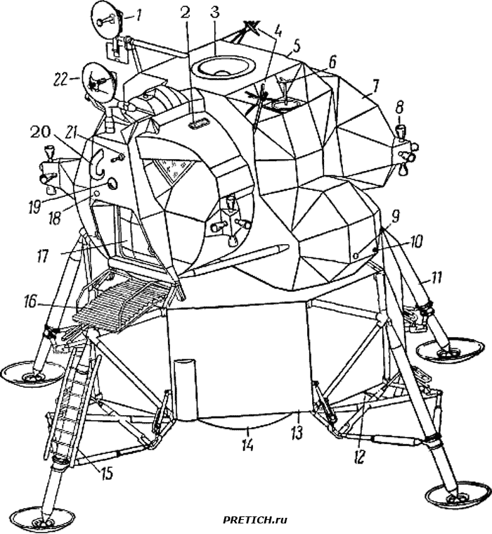 Лунный модуль чертежи