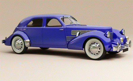 Американский ретро автомобиль Cord 810