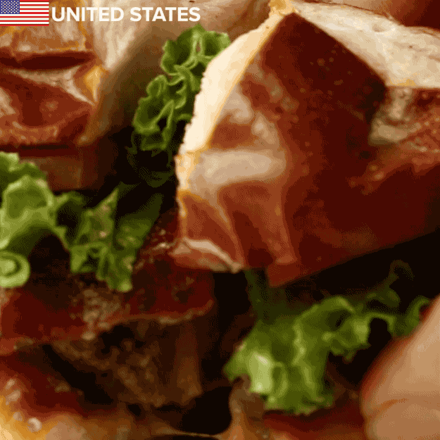 Burgers are loved all over the world.